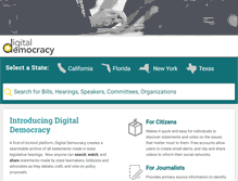 Tablet Screenshot of digitaldemocracy.org