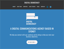 Tablet Screenshot of digitaldemocracy.com.au